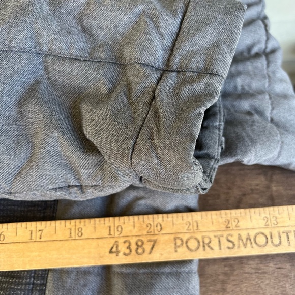 Columbia Men's Puffer Jacket Two Tone Gray Sz Large Full Zip Snap Front Pockets - Picture 11 of 16